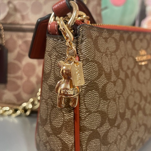 Coach Gold Teddy Bear Clip-On Charm - Picture 3 of 3